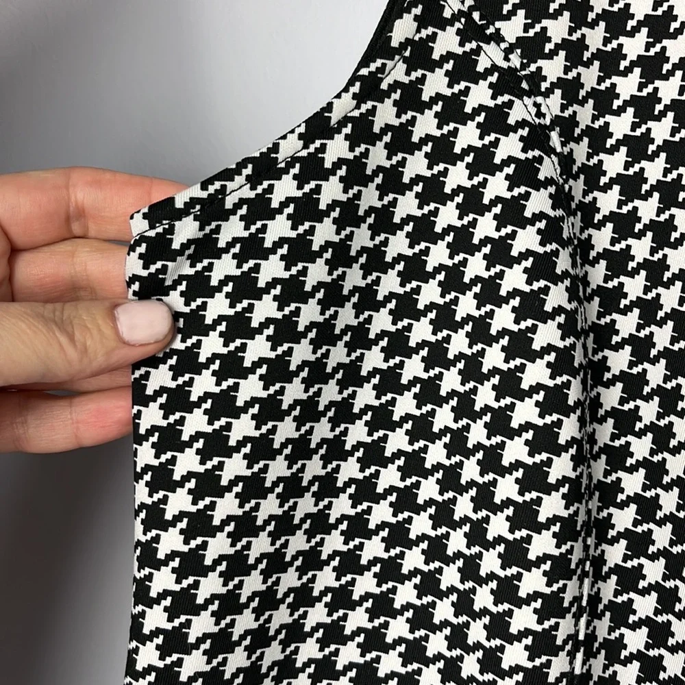 1X Michael Studio Black and White Houndstooth Dress - Picture 3 of 12
